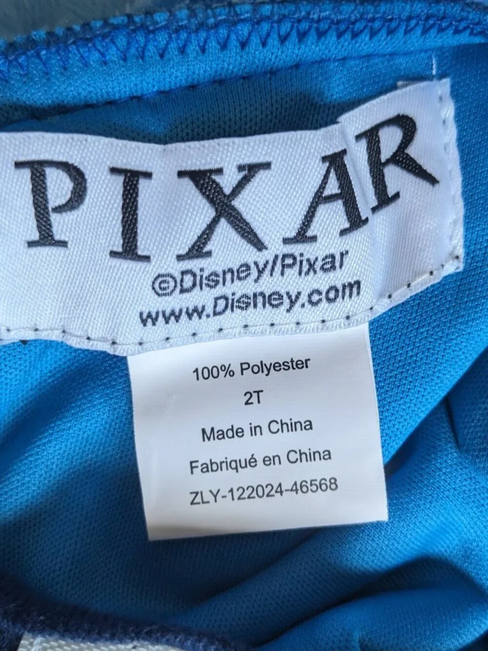 Officially Licensed Disney and Pixar Finding Nemo Infant Dory Costume Size 2T - Picture 4 of 4